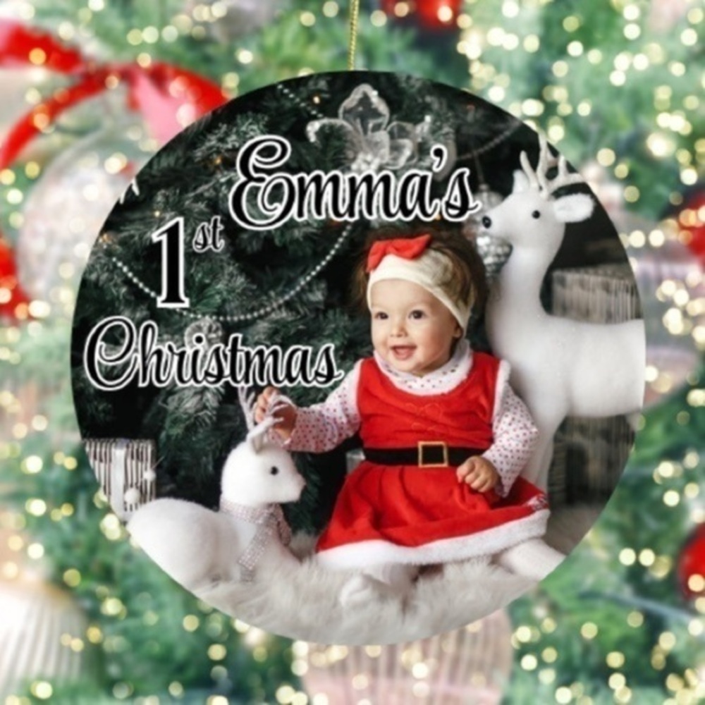 Custom Baby’s First Christmas Ornament